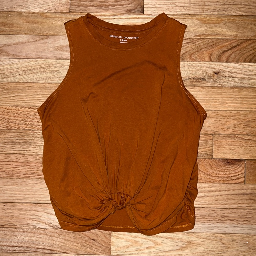 Spiritual ganster orange tank. Hits right at hip. Good condition size XS